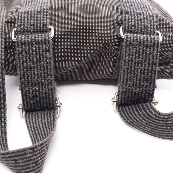 Hermes Yell line Ad PM Backpack Rucksack canvas Black Authentic - Picture 8 of 10